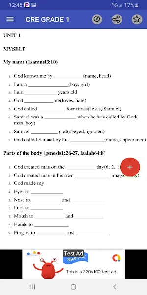 Grade 1: Cre cbc notes Screenshot 1