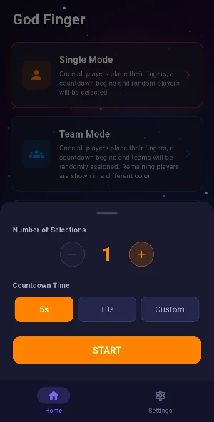 God Finger - Random Pick&Team Screenshot 1