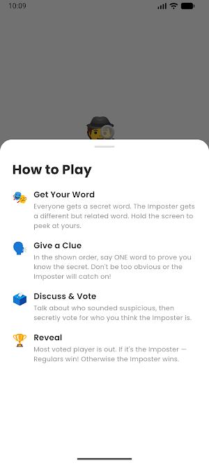 Word Imposter Game Screenshot 1