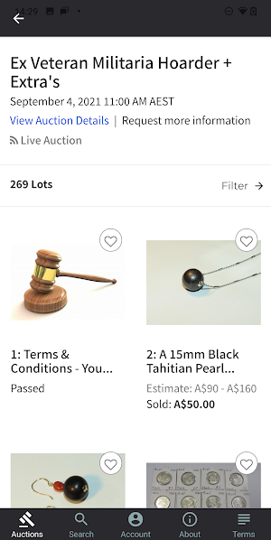 Danielle Elizabeth Auctions Screenshot 1