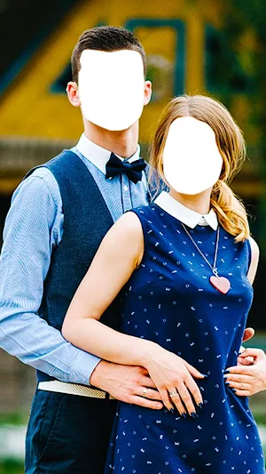Couple photo suit style : man and woman montage Screenshot 0