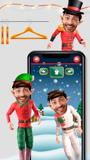 Santa & Elf Christmas AR video Screenshot 3