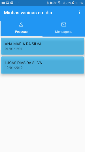 Vacinas em dia Screenshot 0