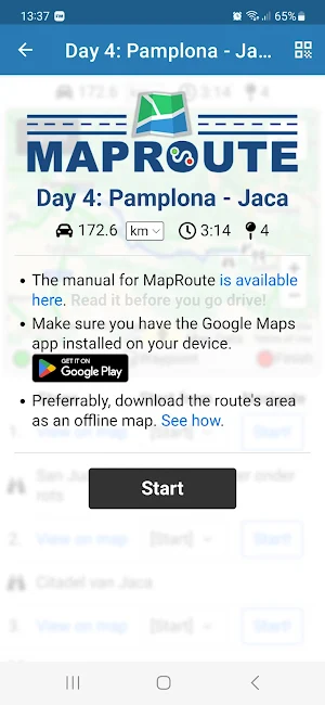 MapRoute Screenshot 1