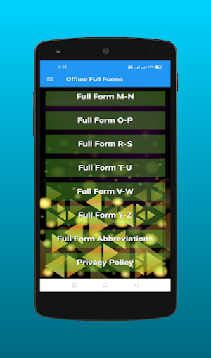 Offline Full Forms Screenshot 2
