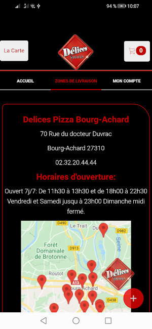 Delices Pizza Bourg-Achard Screenshot 3
