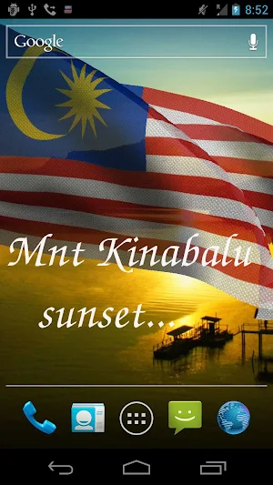 Malaysia Flag Live Wallpaper Screenshot 2
