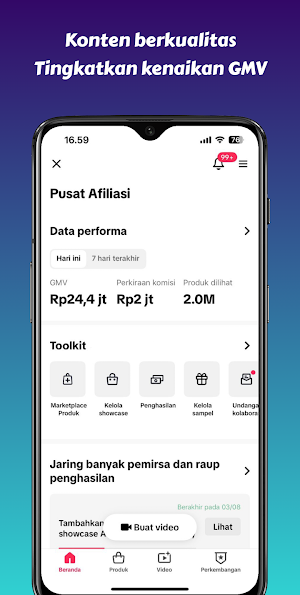 Taktik affiliate Screenshot 0