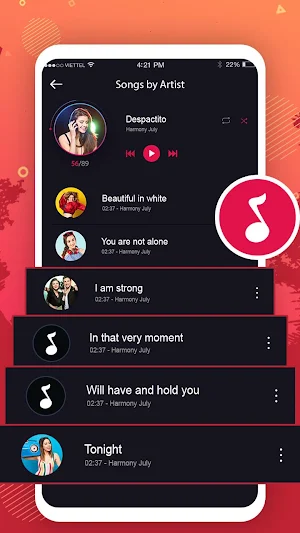 Mp3 player - Music player, Equalizer, Bass Booster Screenshot 3