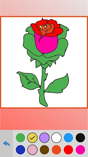 تلوين الازهار للاطفال بدون نت Screenshot 0