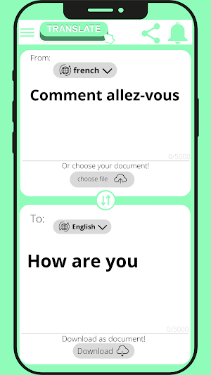English - French translator Screenshot 2