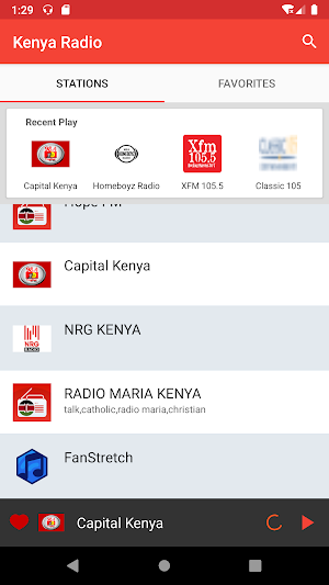 Kenya Radio Station Screenshot 1
