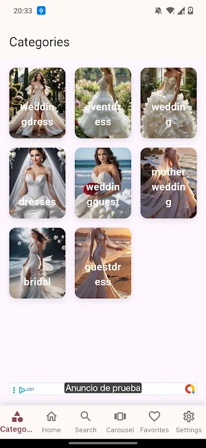Wedding dress shopping online Screenshot 0