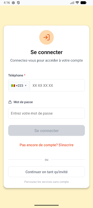 AfriService Screenshot 2