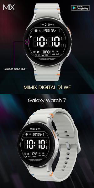 MIMIX Digital D1 Watchface Screenshot 0