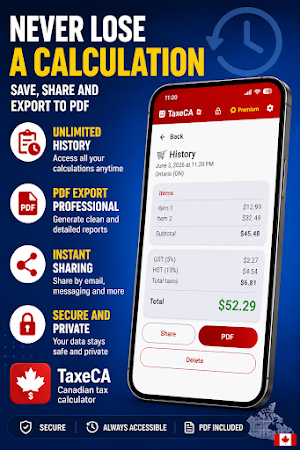 TaxeCA: Canada Tax Calculator Screenshot 0