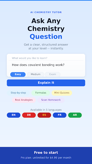 ChemiNaviQ Tutor Screenshot 0