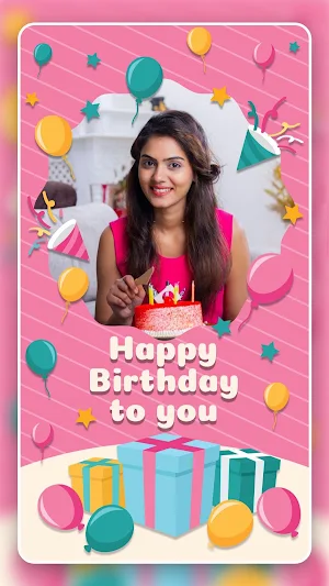 Birthday Photo Frame Screenshot 0
