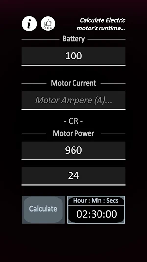 Electric Motor RunTime Screenshot 3
