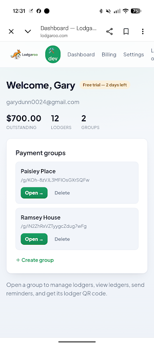 Lodgaroo: Rent Records Screenshot 0