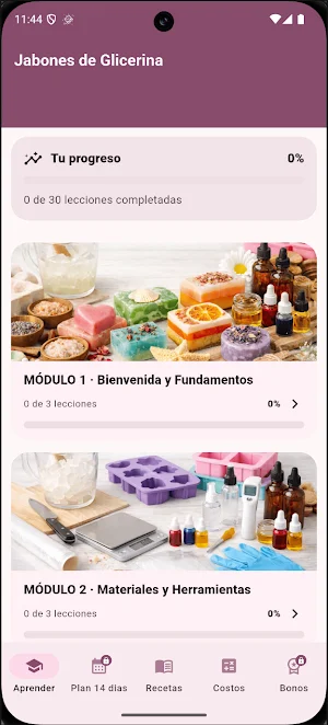 Curso de Jabones Artesanales Screenshot 0