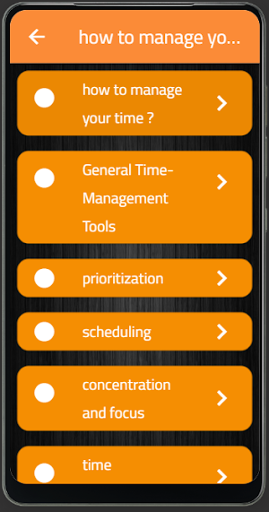 time management Screenshot 2