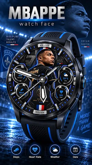 LX010 Mbappe Luxury Watch Face Screenshot 1