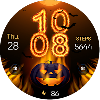 Halloween In Fire - Wear OS