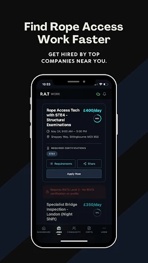R.A.T Work App Screenshot 1