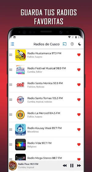 Radios de Cusco Peru Screenshot 2