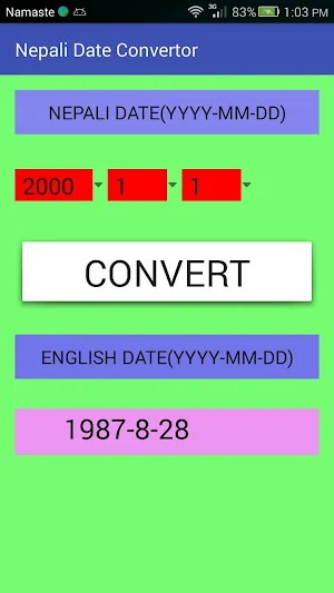 Nepali To English Date Convert Screenshot 0
