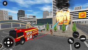 Fire Truck: Simulator Games Screenshot 1
