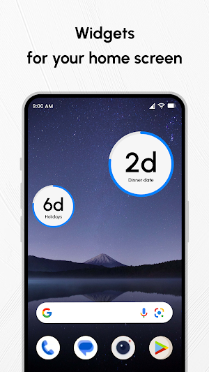 Countdown Time - Event Widget Screenshot 1