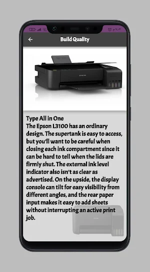 Epson L3100 Series guide Screenshot 3