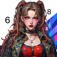 Cyber Anime Color by Numbers