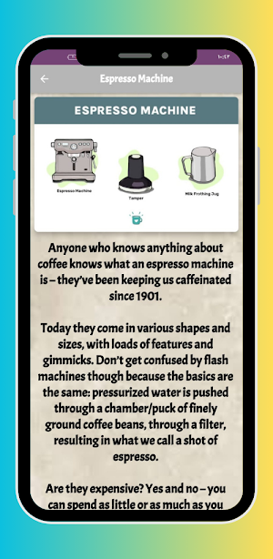 Coffee preparation methods Screenshot 1