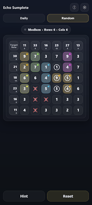 Sumplete - Number Sum Puzzle Screenshot 1