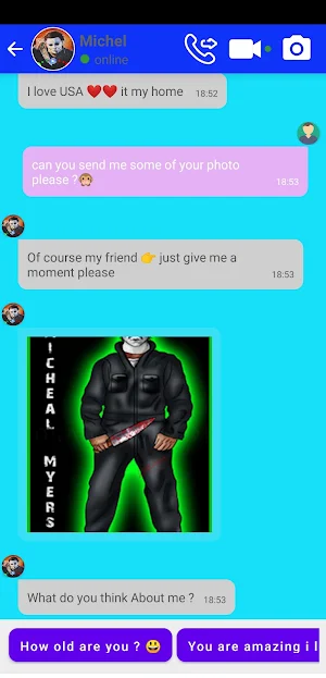 Michael Myers Fake Call Screenshot 3