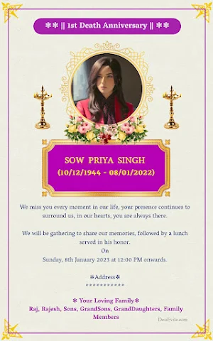 Punyatithi barsi card maker Screenshot 3