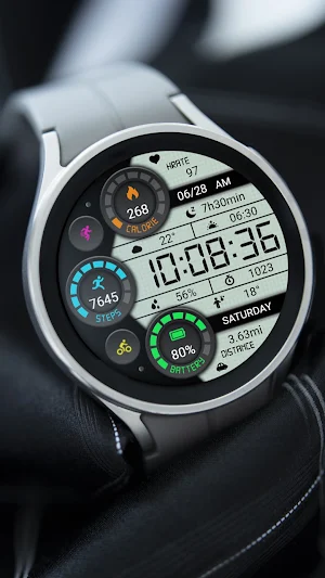 Retro Functional LCD ZKinWatch Screenshot 1
