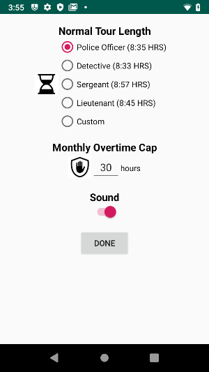 Police Overtime Calculator Screenshot 2