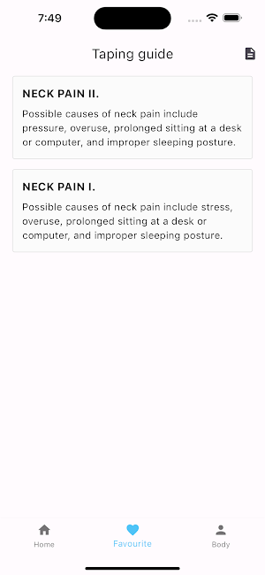 Taping Guide Screenshot 3