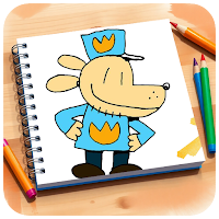 Dog Man Coloring Book