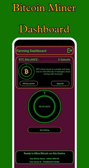 Crypto Miner Bitcoin Mining Screenshot 0