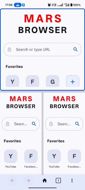 Mars Browser: Split Browser Screenshot 0
