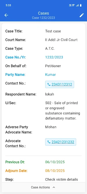Lawyer Diary Pro Screenshot 3