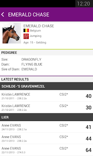 FEI SportApp Screenshot 2