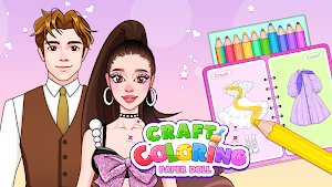 Coloring Crafts: Paper Dolls Screenshot 0