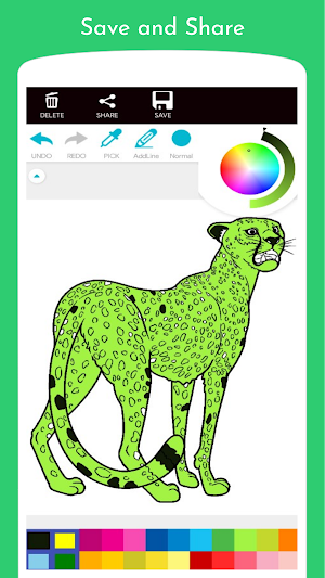 Cheetah Coloring Book Screenshot 1