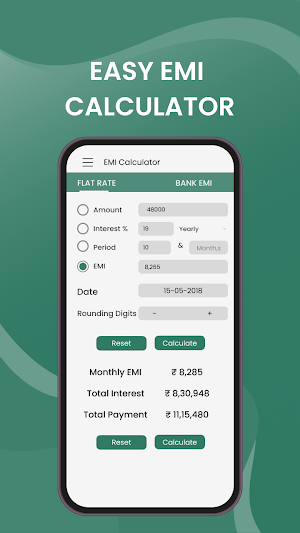 EMI Loan Calculator - Easy EMI Screenshot 1